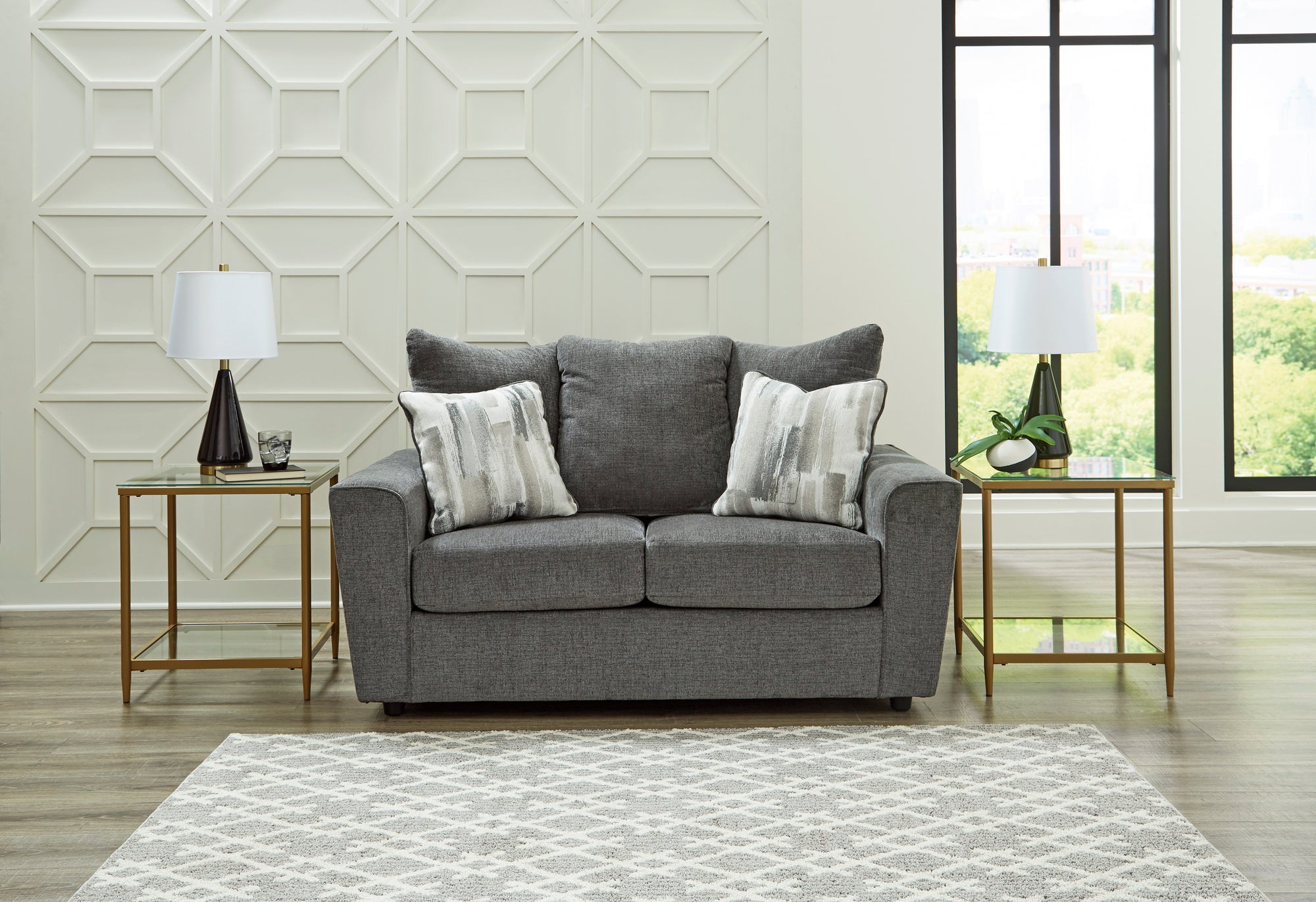 Stairatt Gravel Loveseat