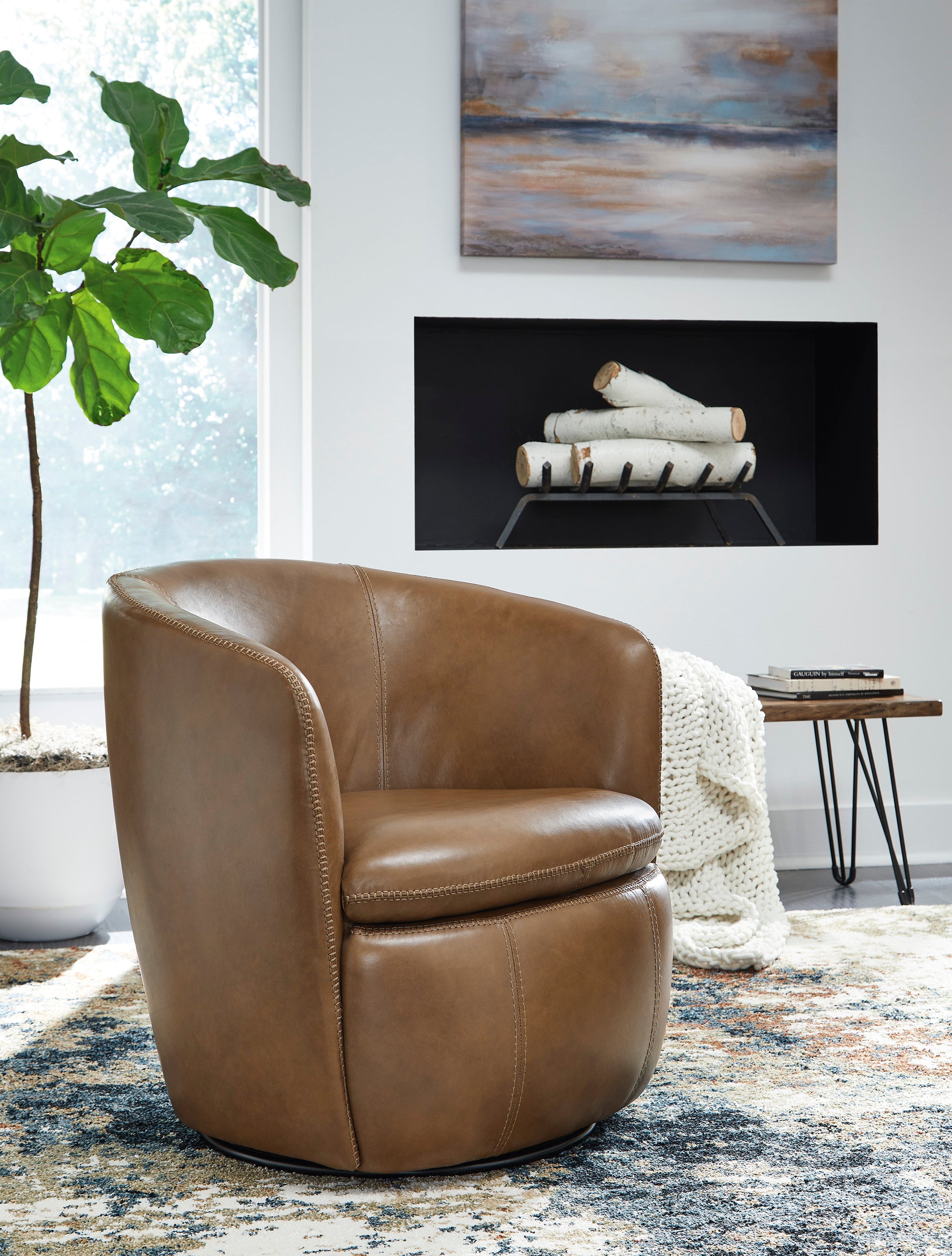 Leather Swivel Chair