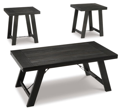 2 End Tables + Coffee Table Set